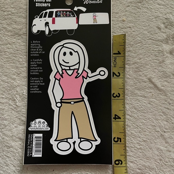 Family car sticker (Woman ) 3x5 - Picture 3 of 3
